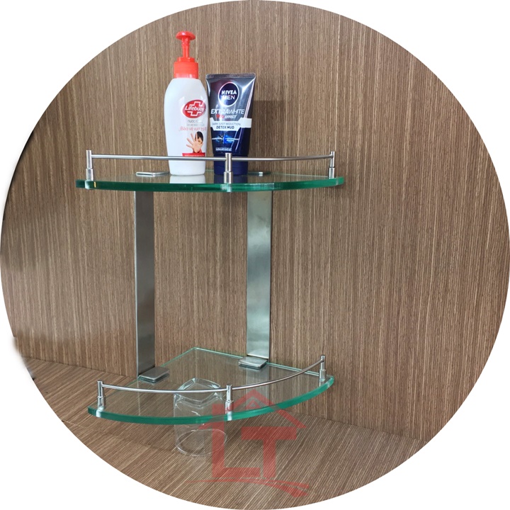 Kệ Góc Kính Inox 304  KG 508 25cm  Cao Cấp