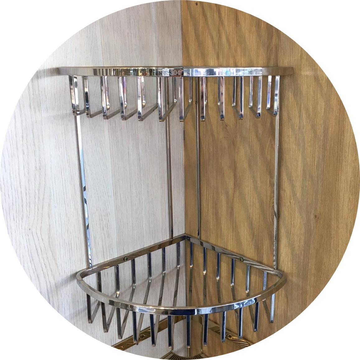 Kệ Góc 2 Tầng Inox 304  KG 2T Cao Cấp