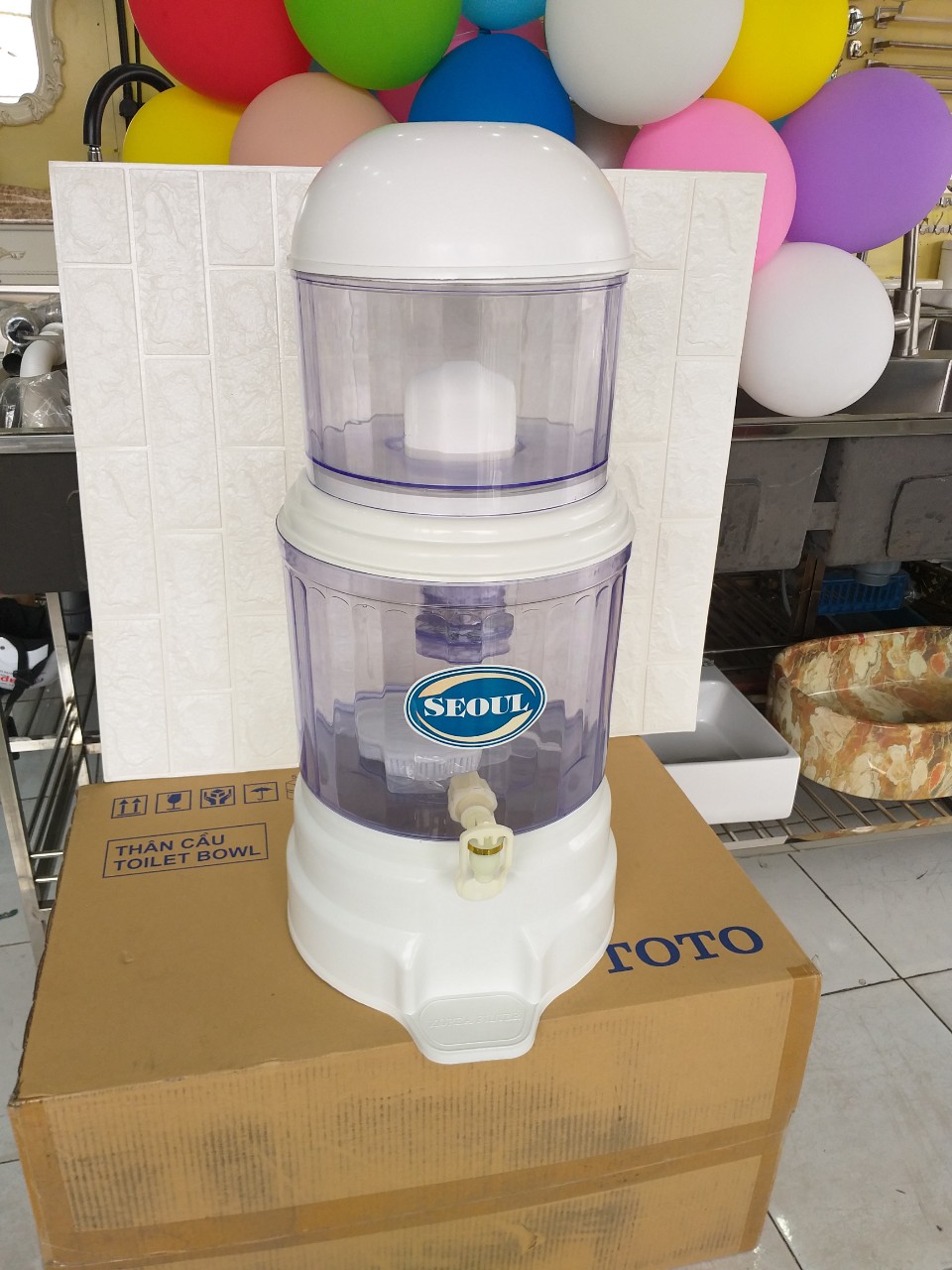 Bình Lọc Nước Bằng Nhựa 25 Lít