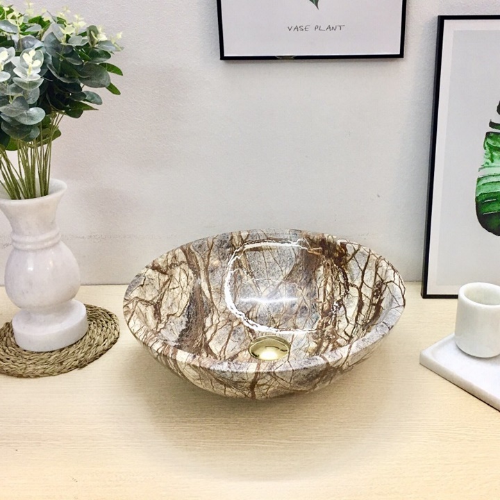 Chậu Lavabo Đá Tự Nhiên D002