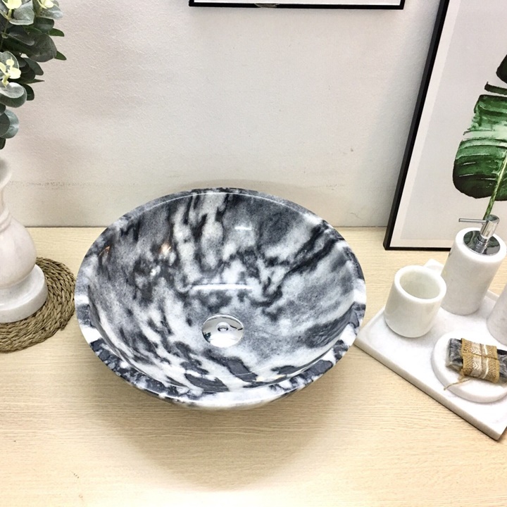 Chậu Lavabo Đặt Bàn Đá Tự Nhiên D003