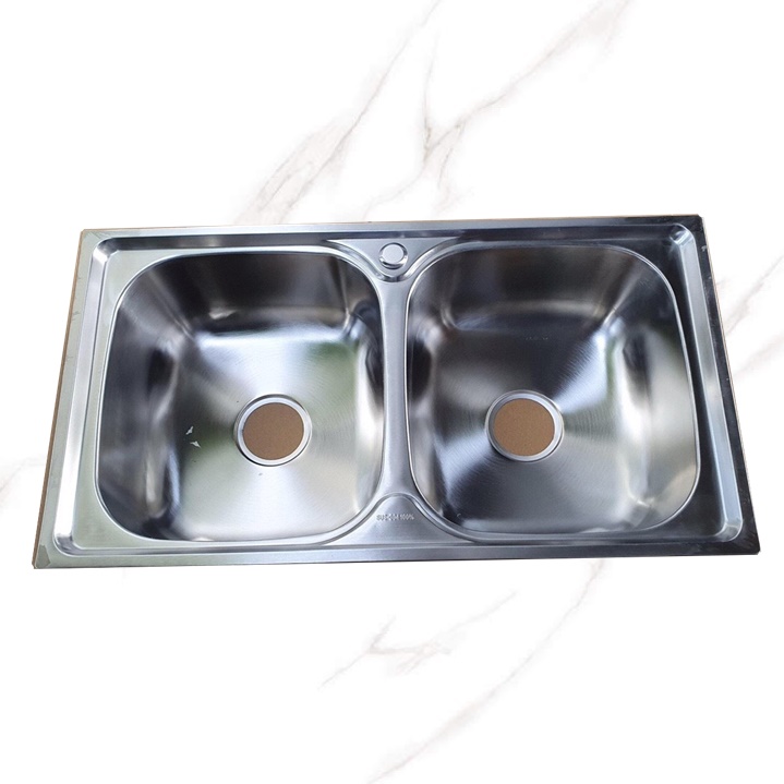 Chậu Rửa Chén 2 Ngăn Inox Không Gỉ RS 8245M