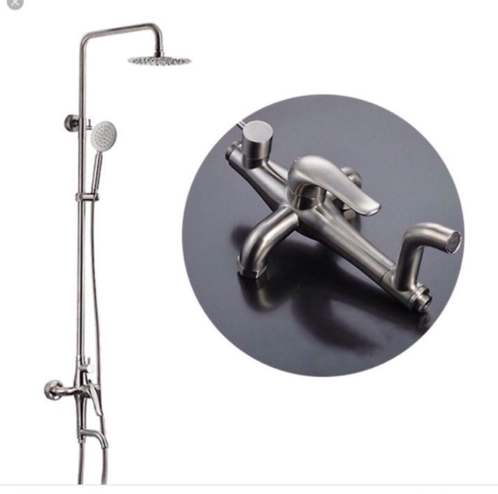 Vòi Sen Tắm Đứng Inox 304 Thân Đúc Cao Cấp LT011