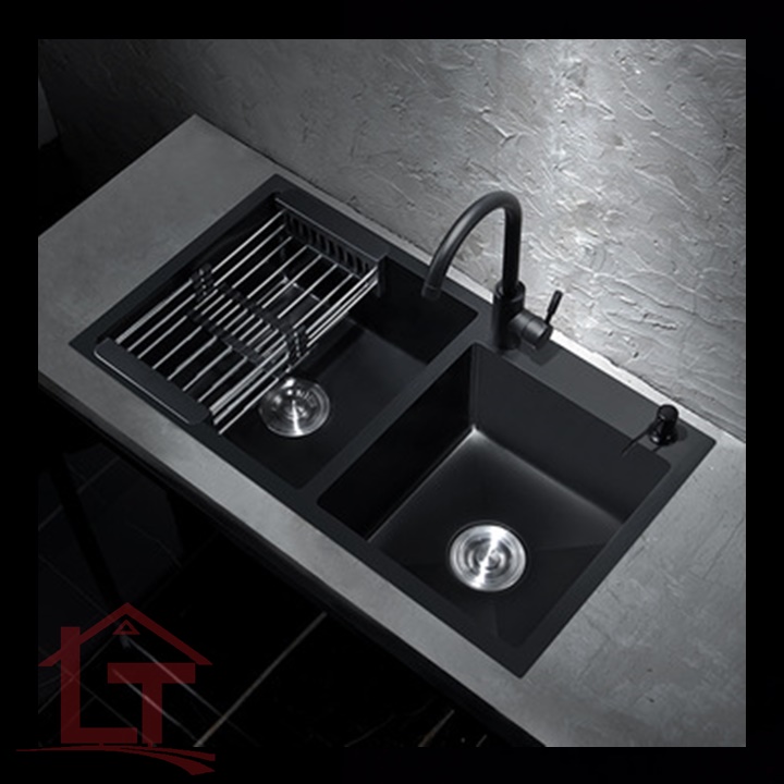 Bồn Rửa Chén Rosan RS 82LD  Nano Đen