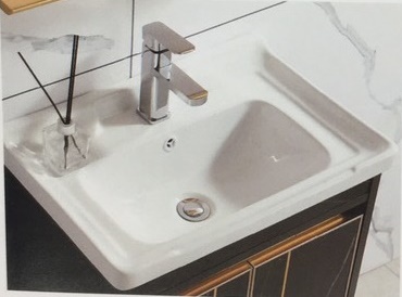 Tủ Lavabo Nhôm JM 5001 Đen Vàng