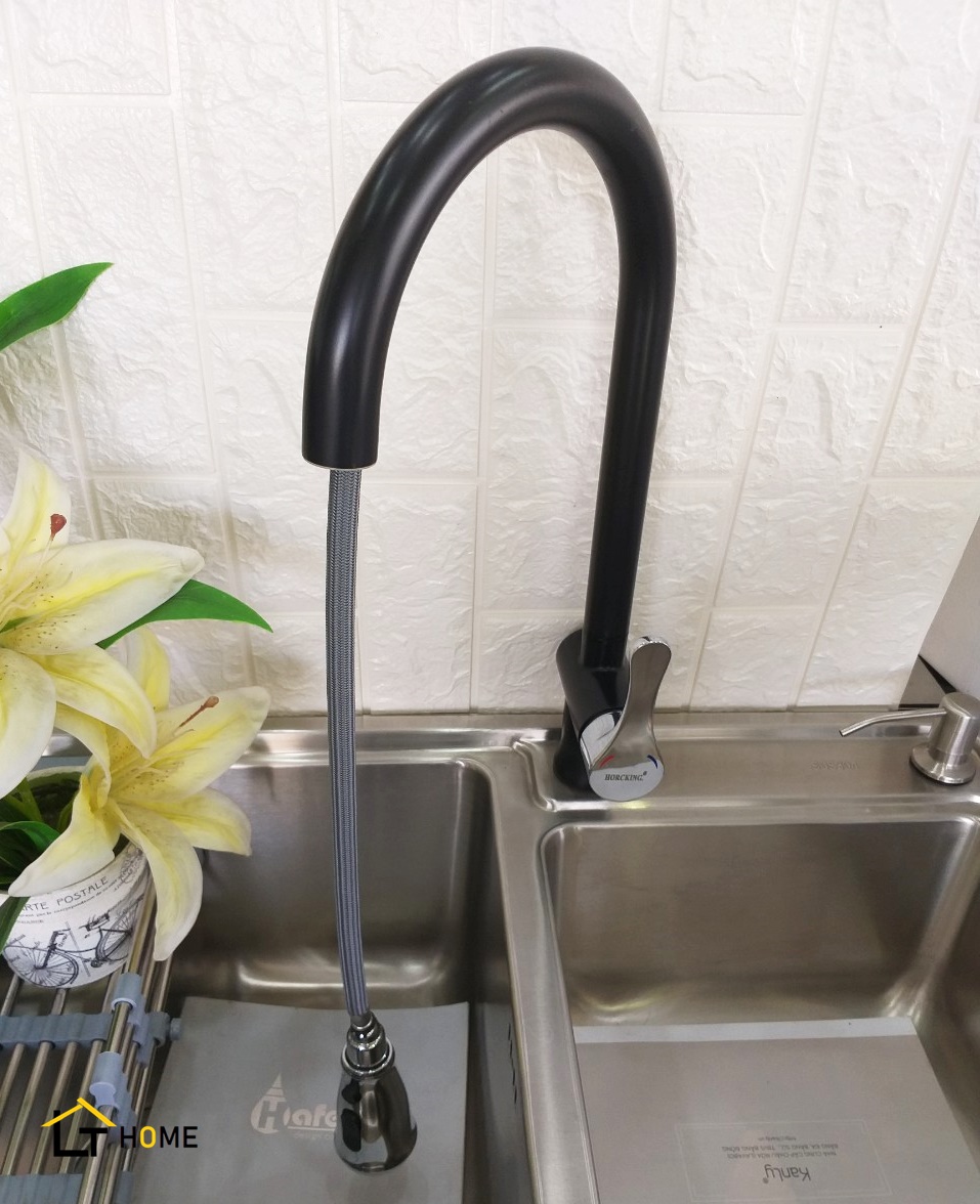 Vòi Rửa Chén Nóng Lạnh Rút Dây Hocrking HK118