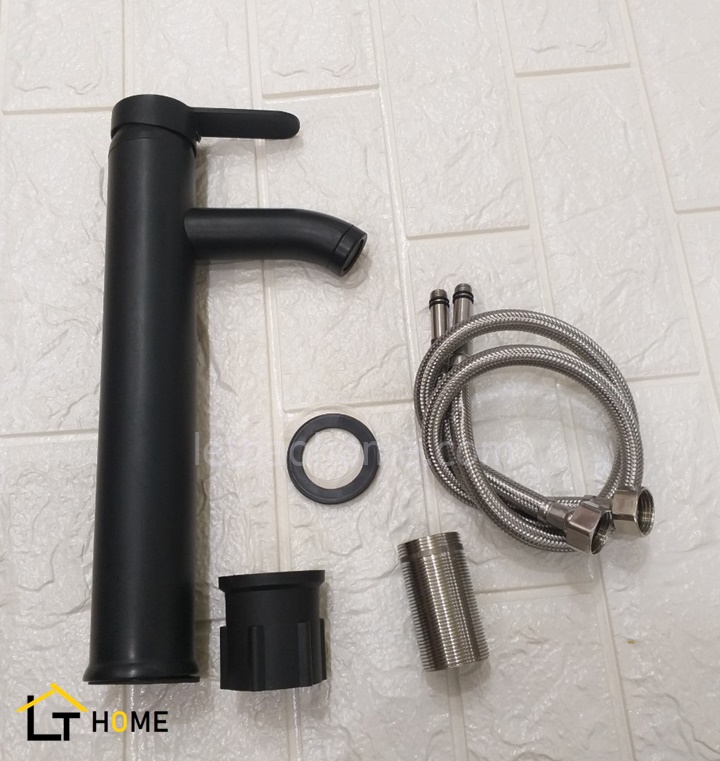 Vòi Lavabo Nóng Lạnh Đen CD1