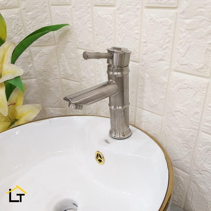 Vòi Lavabo Nóng Lạnh Hocrking HK 046 Thân Trúc