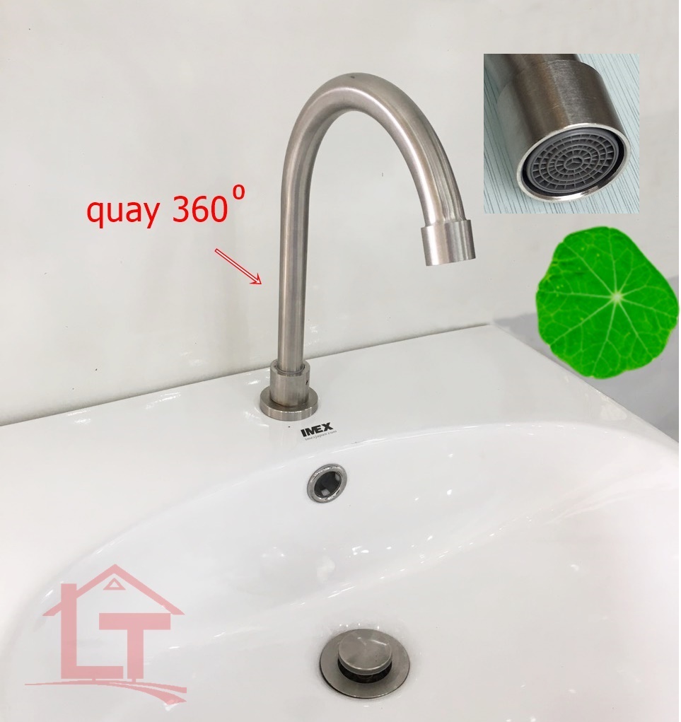Vòi Nước Đạp Chân Gắn Tường HK 14 Inox 304