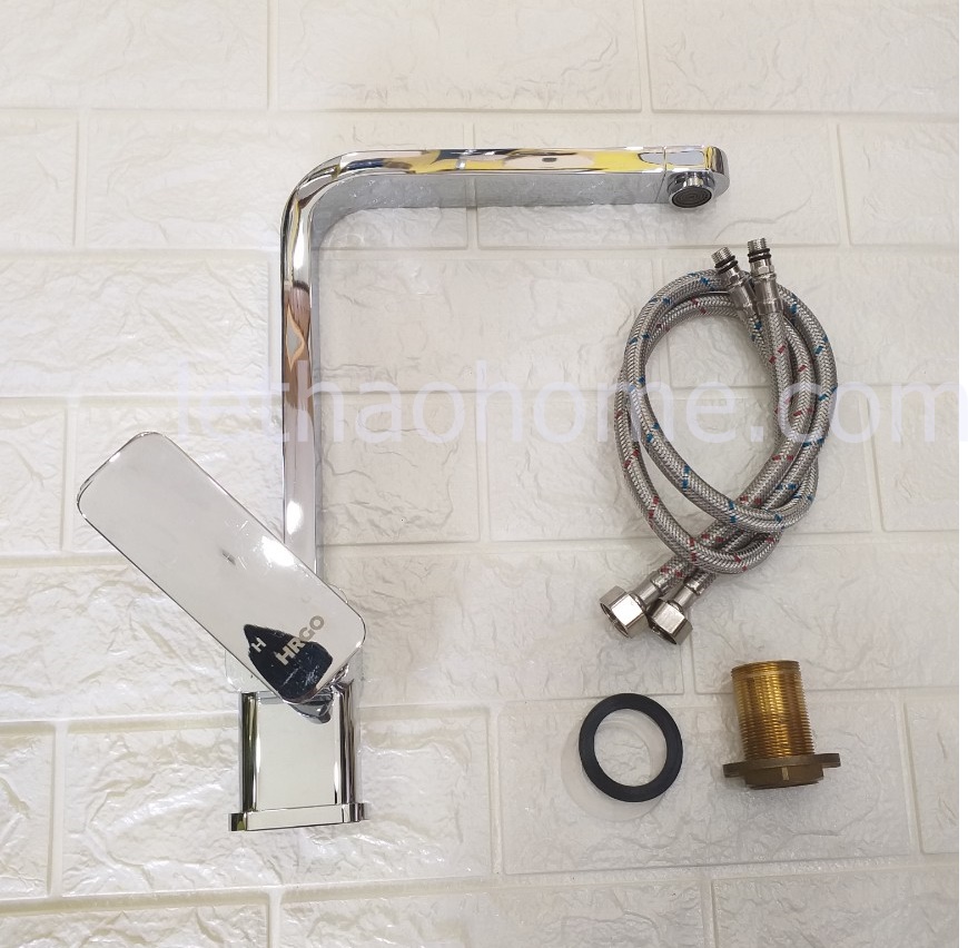 Vòi Rửa Chén Nóng Lạnh Vuông HK 014