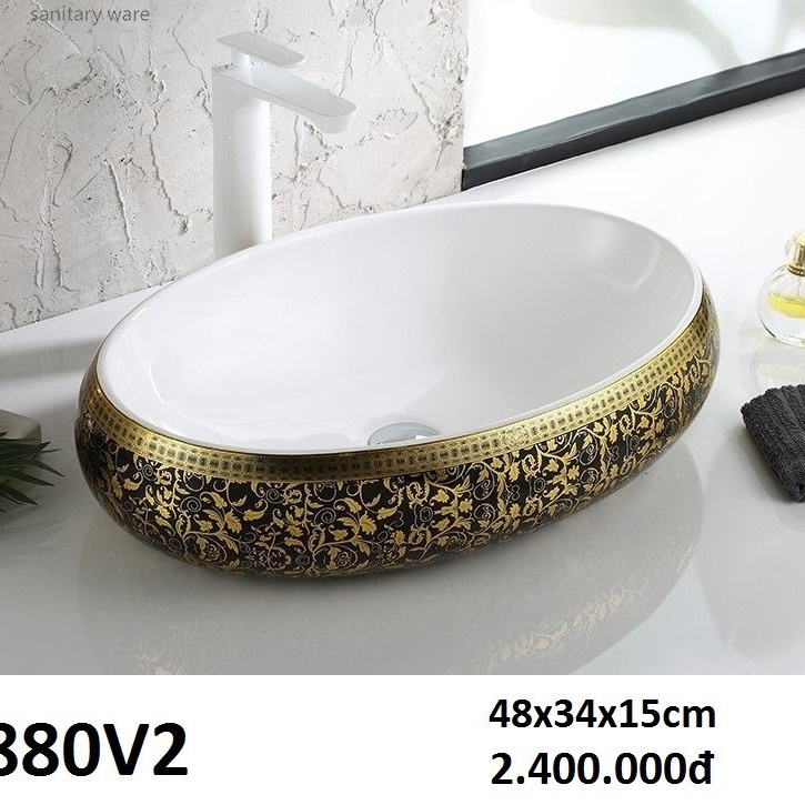 Chậu Lavabo Đặt Bàn  N 880v2 Cao Cấp