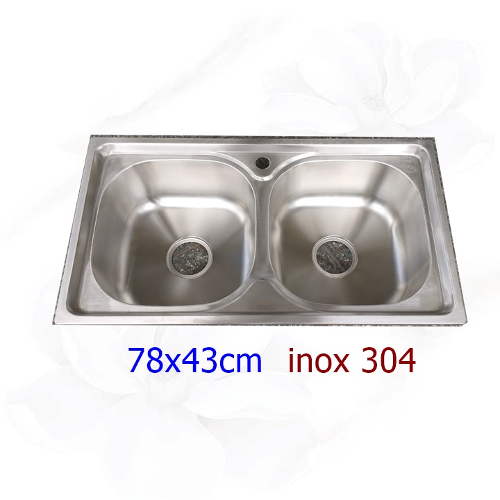Bồn Rửa Chén Inox 304 R7843 Không Gỉ