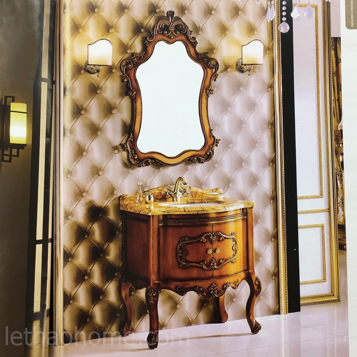 Tủ Lavabo Gỗ Tự Nhiên KL 179 Cao Cấp
