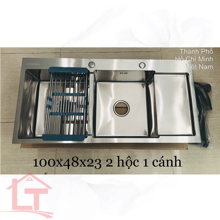 Bồn Rửa Chén Inox 304 H10048 Có Bàn