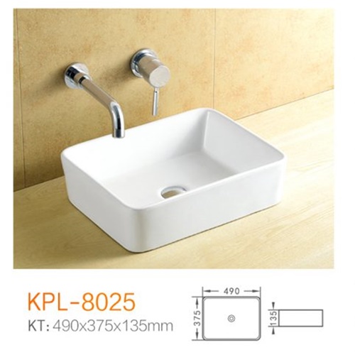 Lavabo Đặt Bàn Đá Keli 8025 Chính Hãng