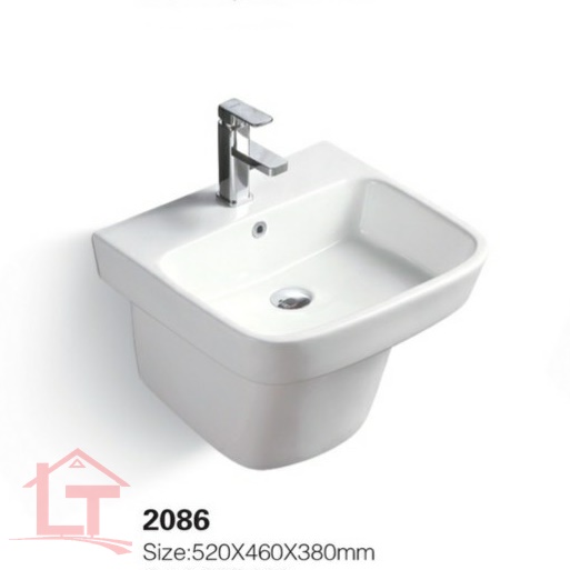 Lavabo Treo Tường  Napolon 2086 Liền Khối