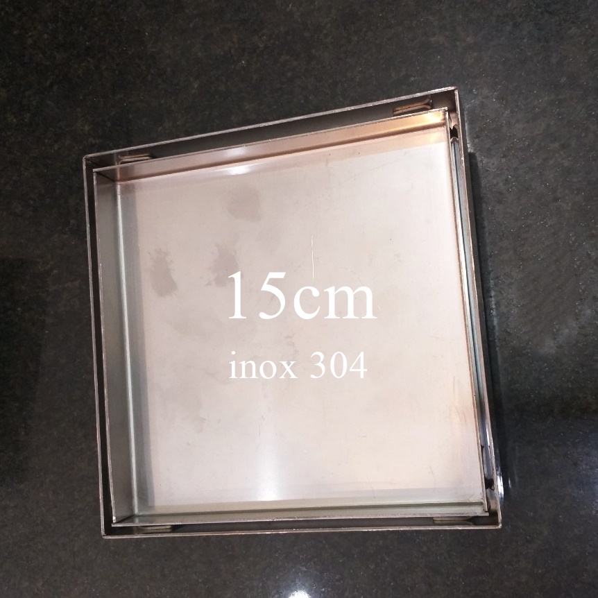 Phễu Thoát Sàn Âm Mặt Gạch Inox 304 CD 15