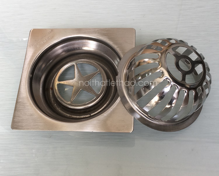 Phễu Thoát Sàn Ban Công, Sân Thượng Inox 304 P15
