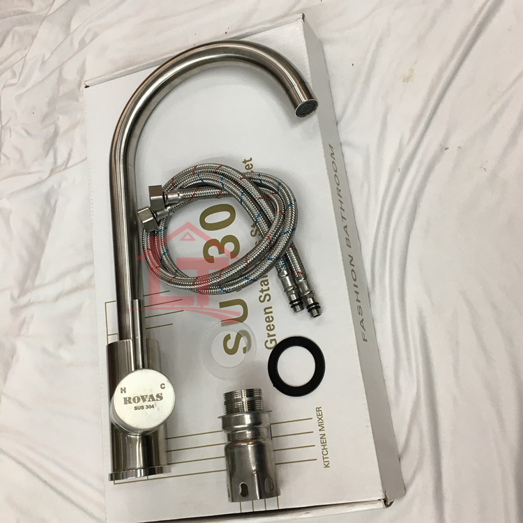 Vòi Rửa Chén Nóng Lạnh Inox 304 R31