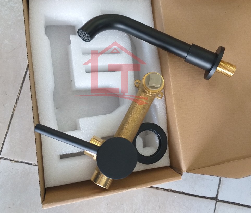 Vòi Lavabo Nóng Lạnh Âm Tường HK999 Cao Cấp