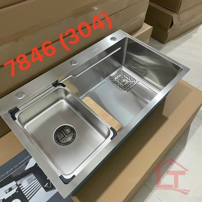 Bồn Rửa Chén 1 Ngăn Lớn HF78 Inox 304