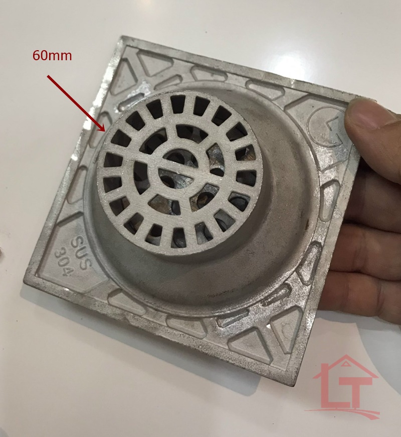 Phễu Thoát Sàn Ban Công G10B Inox 304 Đúc