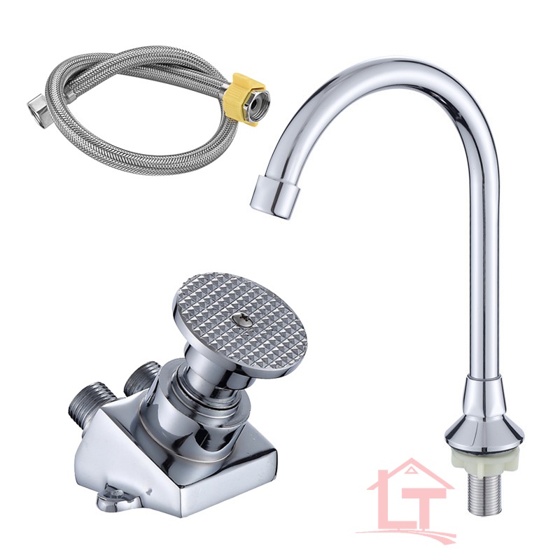 Vòi Rửa Nhấn Gối, Đạp Chân HK35 Cao Cấp