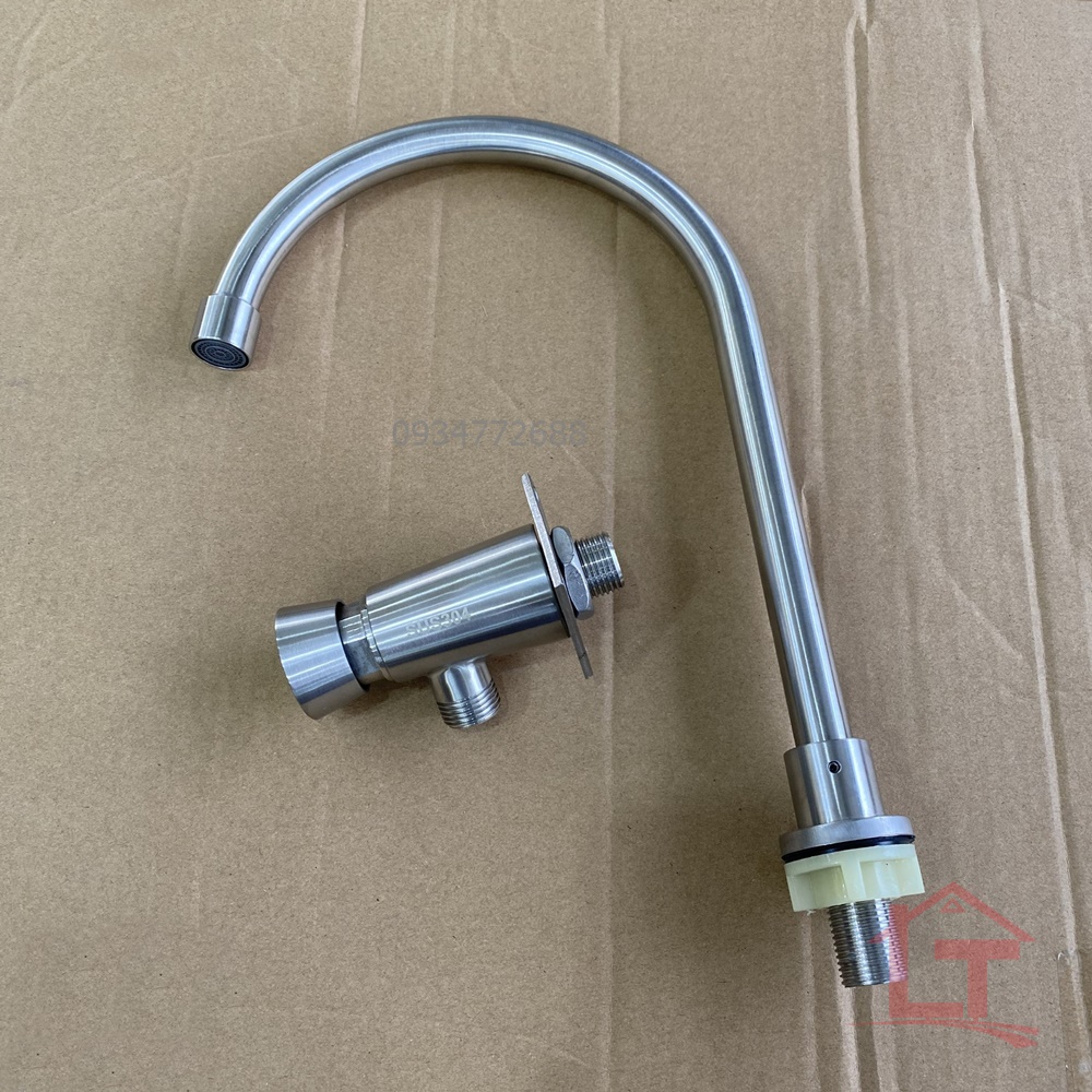 Vòi Nhấn Gối Inox 304 HK45 Cao Cấp