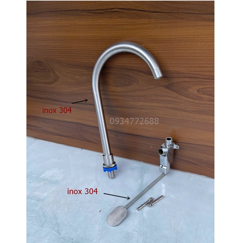 Vòi Nước Đạp Chân HK7 Inox 304